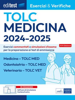 cover image of EBOOK-Editest TOLC Medicina, Odontoiatria, Veterinaria Esercizi & Verifiche